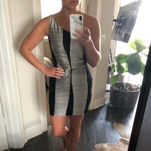 Rag & Bone one shoulder cocktail dress